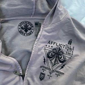 affliction zip-up